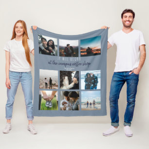 Dusty Blue waar het allemaal begon met een romanti Fleece Deken