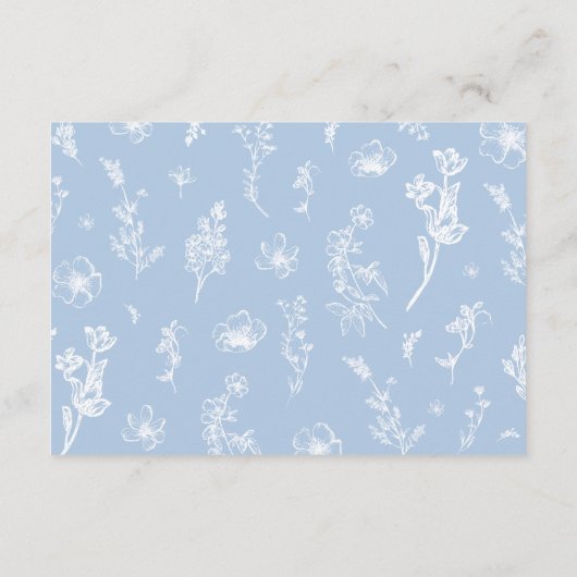 Dusty Blue waar waren ze Vrijgezellenfeest spel Informatiekaartje (Achterkant)