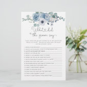 Dusty blue Wat zei de bruidegom tegen het bruidssp (Staand voorkant)