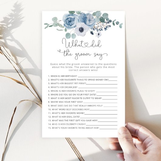 Dusty blue Wat zei de bruidegom tegen het bruidssp