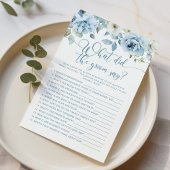 Dusty blue Wat zei de bruidegom vrijgezellenfeest