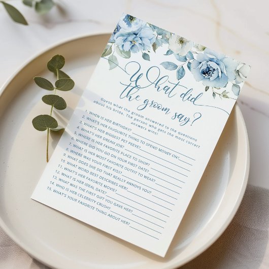 Dusty blue Wat zei de bruidegom vrijgezellenfeest