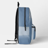 Dusty Blue Watercolor Bedrukte Rugzak (Links)