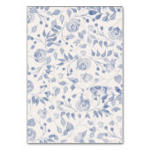Dusty Blue Watercolor Floral Wedding Kaart (Achterkant)