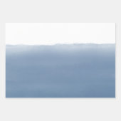 Dusty Blue Watercolor Inpakpapier Vel (Voorkant)