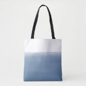Dusty Blue Watercolor Tote Bag (Voorkant)