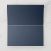 Dusty Blue Waterverf Floral Plaatskaartje (Binnenkant ongevouwen)