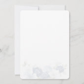 Dusty Blue Waterverf Floral Vrijgezellenfeest Kaart (Achterkant)