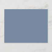 Dusty Blue Waterverf Floral Wedding Enclosure Informatiekaartje (Achterkant)