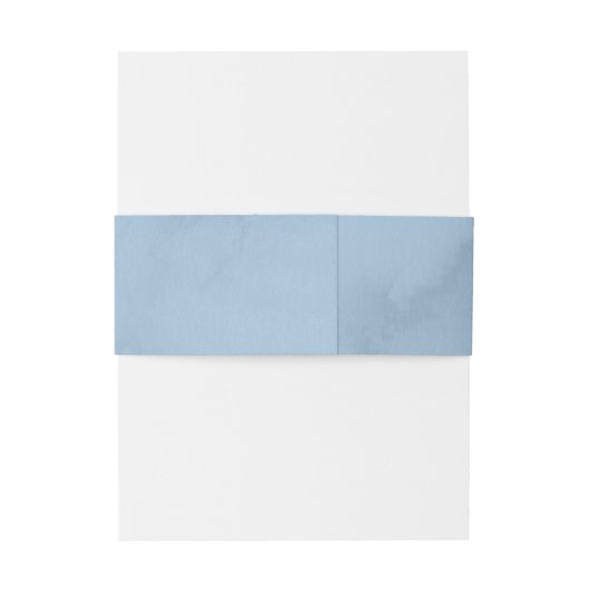 Dusty Blue Waterverf Gepersonaliseerde bruiloft Uitnodigingen Wikkel (Achterkant Voorbeeld)