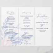 Dusty Blue Waterverf laat goudweddenschappen over (Voorkant)