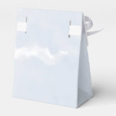 Dusty Blue Waterverf Peony Vrijgezellenfeest Bedankdoosjes (Achterkant)