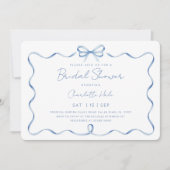 Dusty Blue Waterverf Vrijgezellenfeest Kaart (Voorkant)