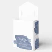 Dusty Blue Waterverf Wedding Bedankdoosjes (Geopend)