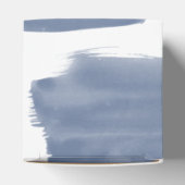 Dusty Blue Waterverf Wedding Bedankdoosjes (Bovenkant)