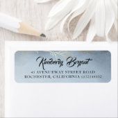 Dusty Blue Waterverven Etiket (Insitu)