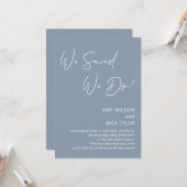 Dusty Blue We zeiden dat we de aankondiging van de (Voorkant / Achterkant in situ)