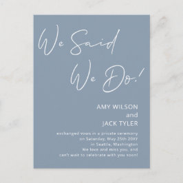 Dusty Blue We zeiden dat we de aankondiging van de Briefkaart