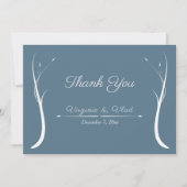 Dusty Blue Weddenschap Hartelijk dank Kaart (Voorkant)