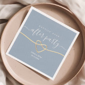 Dusty Blue Wedding After Party Servetten