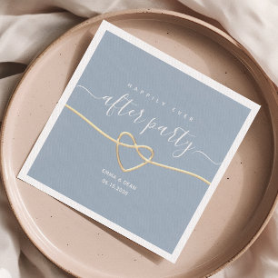 Dusty Blue Wedding After Party Servetten