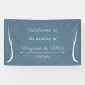 Dusty Blue Wedding Banner (Horizontaal)