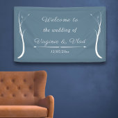 Dusty Blue Wedding Banner