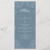 Dusty Blue Wedding  Botanical Menu (Voorkant)