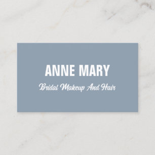 Dusty Blue Wedding Bruids Make-up Artist Hair Salo Visitekaartje