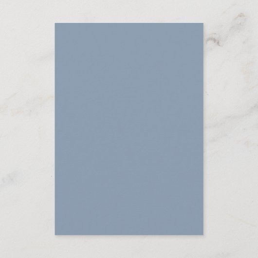 Dusty Blue Wedding Detail Modern Chic Borders Informatiekaartje (Achterkant)