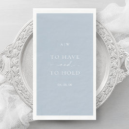 Dusty Blue Wedding – Elegant Minimal Design Servet