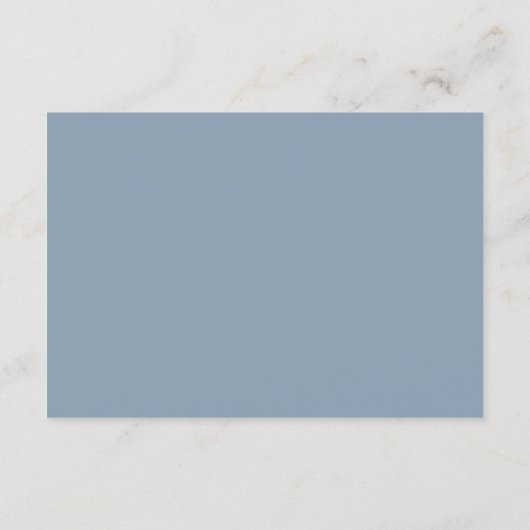 Dusty Blue Wedding Enclosure Card Informatiekaartje (Achterkant)