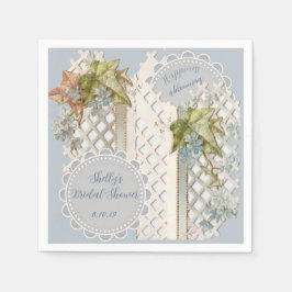 Dusty Blue Wedding  Ephemera Servet