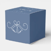 Dusty Blue Wedding Favor Box Bedankdoosjes (Achterkant)