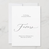 Dusty Blue Wedding Favoriet Sign Kaart (Voorkant)