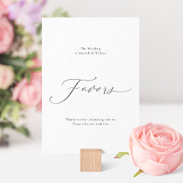 Dusty Blue Wedding Favoriet Sign Kaart