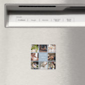 Dusty Blue Wedding Foto Collage Hartelijk dank Magneet (Insitu (Vaatwasser))