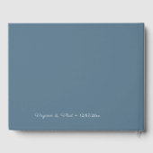 Dusty Blue Wedding Guest Book Gastenboek (Achterkant)