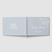 Dusty Blue Wedding Guest Book Gastenboek (Volledig)