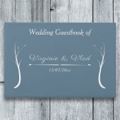Dusty Blue Wedding Guest Book Gastenboek