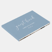 Dusty Blue Wedding Guest Book Gastenboek (Hoek)