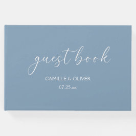 Dusty Blue Wedding Guest Book Gastenboek
