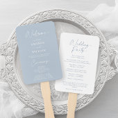 Dusty Blue Wedding Handwaaier