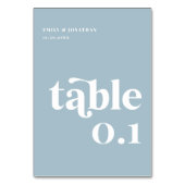 Dusty Blue Wedding Kaart (Voorkant)