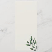 Dusty Blue Wedding Menu (Achterkant)