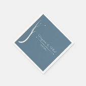Dusty Blue Wedding Napkins Servet (Hoek)