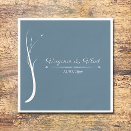 Dusty Blue Wedding Napkins Servet