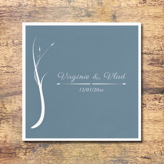 Dusty Blue Wedding Napkins Servet