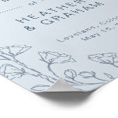 Dusty Blue Wedding Poster (Hoek)