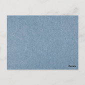 Dusty Blue Wedding RSVP Briefkaart (Achterkant)